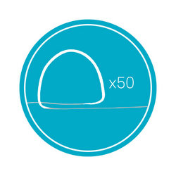 50 strands for dental floss icon