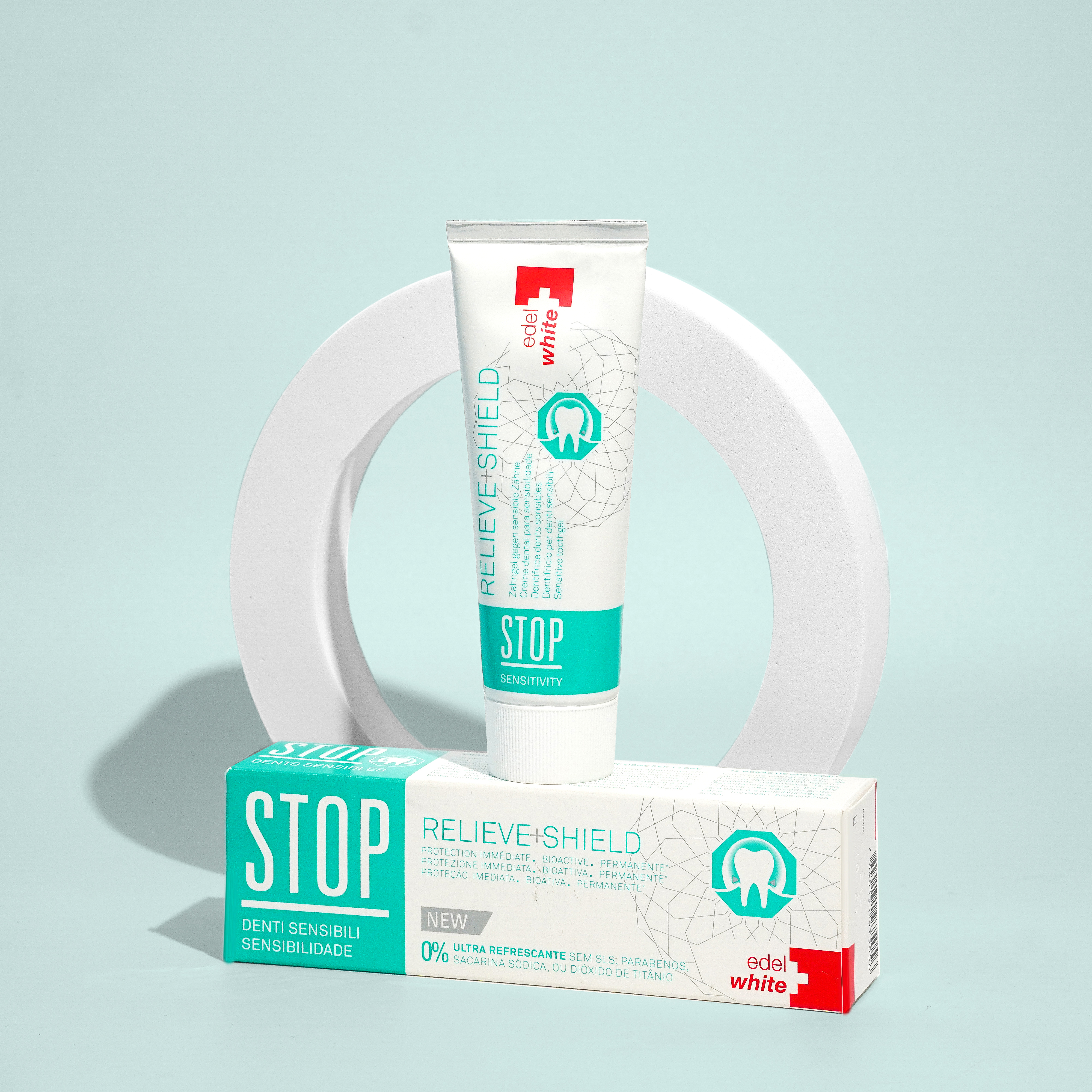 edel white STOP sensitive toothgel for sensitivity relief