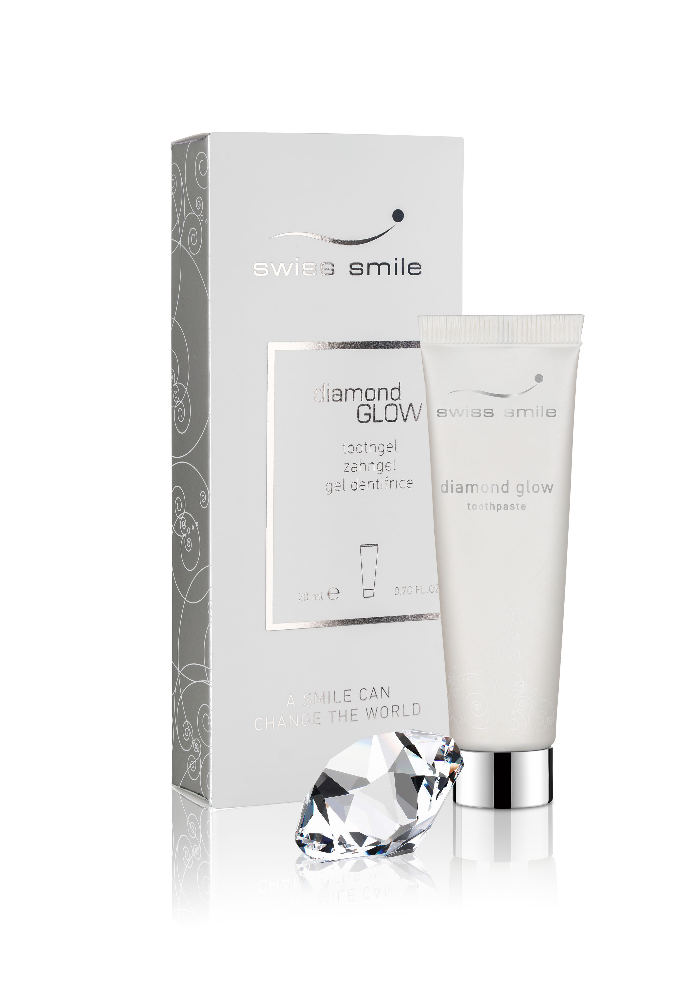 swiss smile Bleaching Zahnpasta mit Diamanten