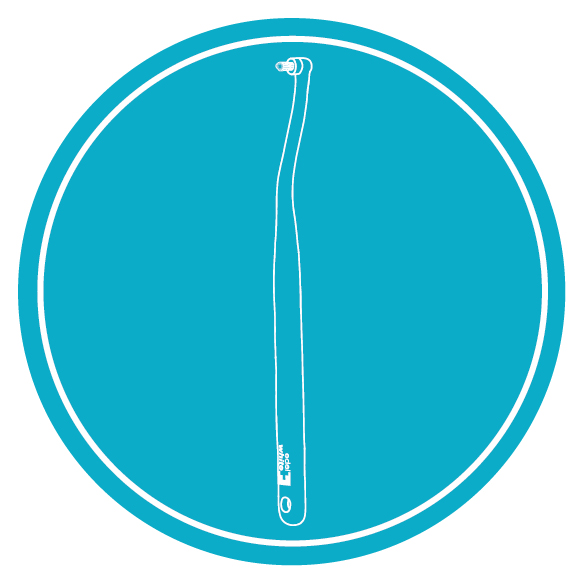 Symbol für einen langen Zahnbürstengriff