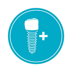 Implant-safe and antibacterial icon