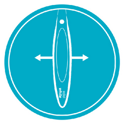 Wide and flexible handle icon