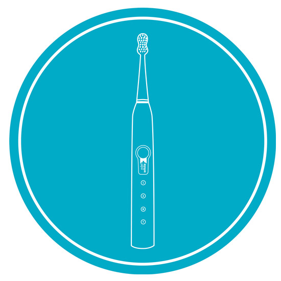 edel white hydrodynamic sonic toothbrush icon