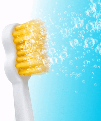 Sonic toothbrush head with hydrodynamic power
